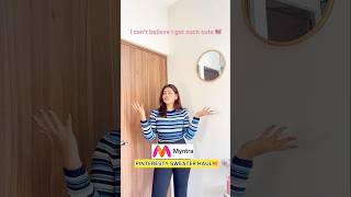 Cute sweater haul youtubeshorts myntra myntrahaul winter sweater winterhaul fyi [upl. by Hortensia12]