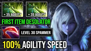 NEW META First Item Desolator Max Agility Speed Frost Arrow Level 30 Drow Ranger Spammer Dota 2 [upl. by Teria639]