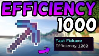 How To Get an Efficiency 1000 Pickaxe In Minecraft 116 2021 [upl. by Ainek]