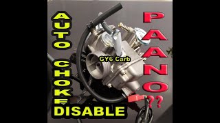 Tips on how to disable the Auto Choke of your GY6 DType Carburetor diy diytips motovlog [upl. by Grayce]