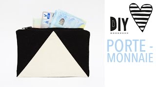 Einfaches Portemonnaie nähen  DIY MODE Nähanleitung amp Schnittmuster [upl. by Korella]