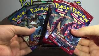 SCHILLERNDES SHINY AMIGENTO GX Kollektion Box Aufziehen der Sturmröte Booster Packs deutsch [upl. by Wisnicki]