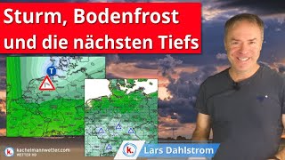 Stürmischer Freitag  Wochenende kühler mit örtlichem Bodenfrost [upl. by Cima]