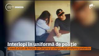 Anchetă la Şcoala de Poliţie din Câmpina după ce niște interlopi sau fotografiat în uniform [upl. by Cartwright]