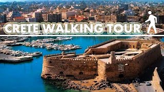 CRETE  GREECE  WALKING TOUR [upl. by Sihunn10]