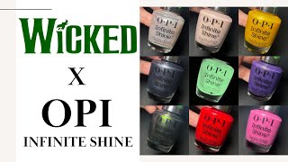 OPI Infinite Shine x Wicked Holiday 2024 Collection  Swatch amp Review [upl. by Yrolg]