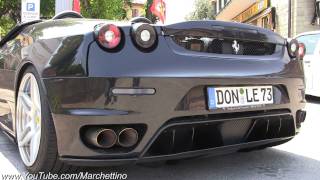 Ferrari F430 Spider Supersport Novitec Rosso  Rev and Accelerate [upl. by Anayia]