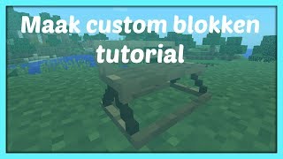 MAAK CUSTOM BLOKKEN  Hoe maak je Custom blokken Tutorial [upl. by Nereil]