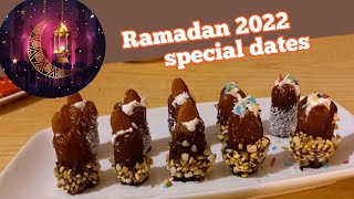 Ramadan special stuffed dates  iftar special stuffed dates [upl. by Demahum660]