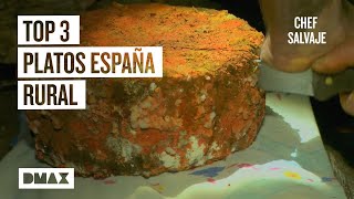 Top 3 comida española tradicional recetas caseras y raras  Chef Salvaje [upl. by Refotsirc]