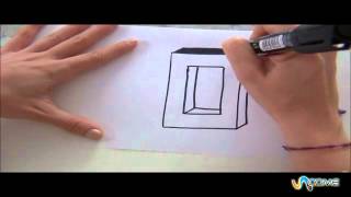 Come disegnare la lettera O in 3D [upl. by Dilaw]