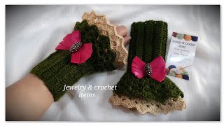 Stylish Crochet Hand Warmer Tutorial [upl. by Haym428]