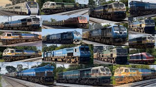 HIGH SPEED TRAINS on Bangalore  Hubballi Line ELECTRIC amp DIESEL 100kmph earlymorning 40 in 1 PART7 [upl. by Forsyth]