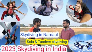 Skydiving in Narnaul Airstrip Skydiving in Delhi NCR solo skydiving amp tandem skydiving in India [upl. by Nylarahs]