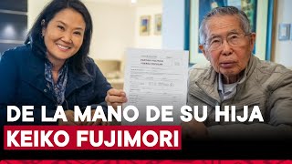 Alberto Fujimori se afilia al partido Fuerza Popular de la mano de su hija Keiko Fujimori [upl. by Lybis942]