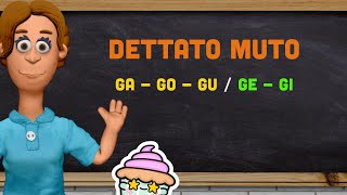 DETTATO MUTO GA  GO  GU GE  GI [upl. by Arres309]