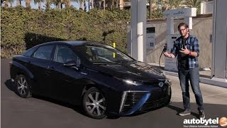 2017 Toyota Mirai Hydrogen Fuel Cell Car Test Drive Video Review [upl. by Linell]