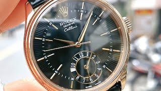 Đẹp Rolex Cellini Dual Time Everose Gold 39mm 50525  ICS Authentic 0982298881 [upl. by Gisella]