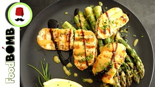 231 Gegrilde Asperges met Halloumi kaas en Mosterddressing  Inspired by Miljuschka  Foodbomb [upl. by Griseldis862]