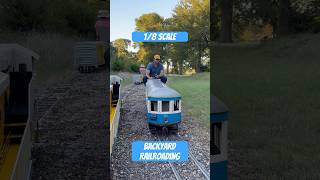 75” Gauge Backyard Railroading railcam railway livesteam railroad [upl. by Murray701]