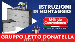 Istruzioni di Montaggio Comò e Comodino Donatella  Mondo Convenienza [upl. by Mays]