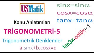 Trigonometri 5  Trigonometrik Denklemler [upl. by Wershba]