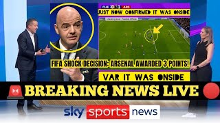 FIFA AWARDS ARSENAL 3 POINTS AFTER SHOCKING VAR DECISION AT STAMFORD BRIDGE [upl. by Adler102]