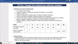 Enzymologie  Dosage de substrats par méthode cinétique [upl. by Ocinom]