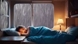 Goodbye Stress to Deep Sleep in 3 Minutes with Heavy Rain amp Thunderstorm Sounds on Tin Roof at Night [upl. by Laehcim]