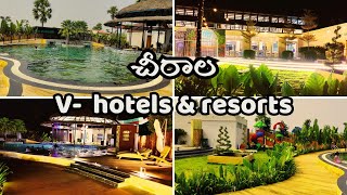 VHotels amp Resorts chirala full tour with night view చీరాల odalarevu beach resortBapatla [upl. by Krahmer]