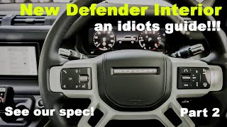 New Land Rover Defender 2020  INTERIOR CABIN OPTIONS  IDIOTS GUIDE [upl. by Veronique550]