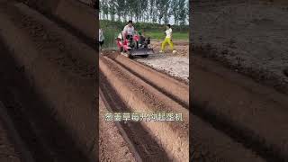 Plowing machine riding rotary tiller tilling machine plowing machine orchard greenhouse mana [upl. by Aredna]