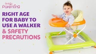 When Your Baby Can Start Using a Walker Plus Precautions while Using [upl. by Llecram]