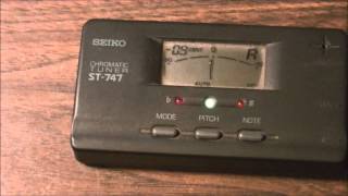 Seiko Guitar Tuner Model ST 747 Review [upl. by Selym]