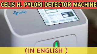 Urea breath test analyzerCelisH Pylori bacteria detector machineHow this machine worksIn English [upl. by Yenffad966]