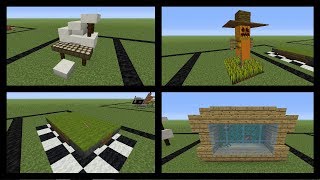 4 MINECRAFT  DESIGNS  EINRICHTUNGEN  BAUIDEEN  DEKORATIONEN [upl. by Easlehc]