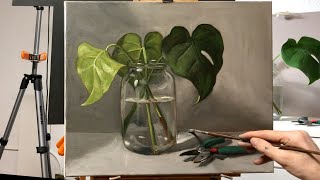 How to paint glass with water and metal in oils painting demo by Aleksey Vaynshteyn [upl. by Laverne643]