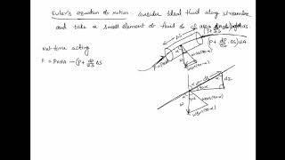 eulers equation of motion derivation [upl. by Bard981]