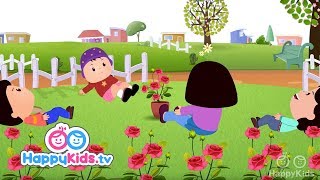 Ringa Ringa Roses  Nursery Rhymes For Kids And Children  Baby Songs  HappyKids [upl. by Ayrotal]