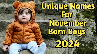 Baby Boy NamesUnique Names For Boys 2024 [upl. by Damicke712]