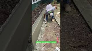 How to Finish Concrete like a Pro Raised Curb Edition [upl. by Etti]