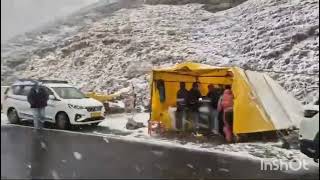 Rohtang Pass Snow Fall  Kulu Manali Oct 2024 [upl. by Lauretta688]