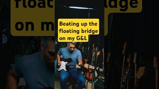 Using my floating bridge as a Bigsby electricguitar [upl. by Skeie]