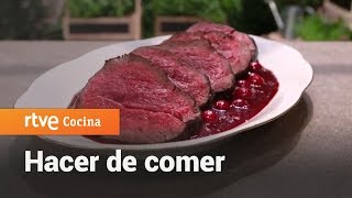 Cómo hacer Solomillo al horno con salsa de vino tinto  Hacer de comer  RTVE Cocina [upl. by Edward]