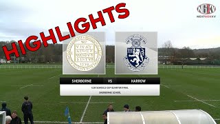 HIGHLIGHTS Sherborne vs Harrow 091221  U18 Schools Cup Quarter Final [upl. by Marilee591]