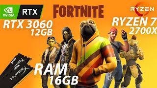 FORTNITE  RYZEN 7 2700X  RTX 3060 [upl. by Cazzie]