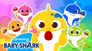 ✨NEW Shark Family Colors 🌈  Story for Kids  Learn Colors and Shapes  Baby Shark Official [upl. by Gaylor]