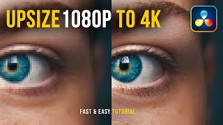 SUPER SCALE in DaVinci Resolve  Upscale 1080p to 4K  EASY Tutorial [upl. by Sunshine]