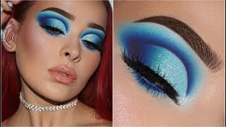 HOW TO ROCK BLUE EYESHADOW LIKE A BOSS  InDepth Makeup Tutorial [upl. by Goeselt]