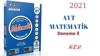 TOPRAK YAYINLARI AYT MATEMATİK 3DENEME ÇÖZÜMLERİ 130 2021 [upl. by Essirehc]